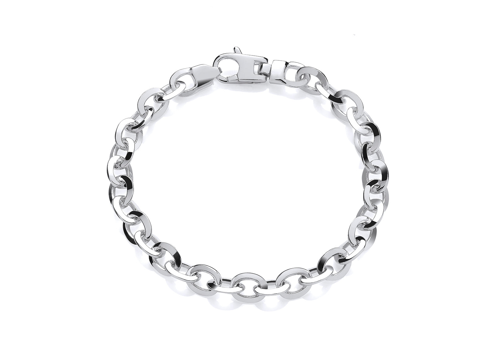 Silver Belcher Link Bracelet