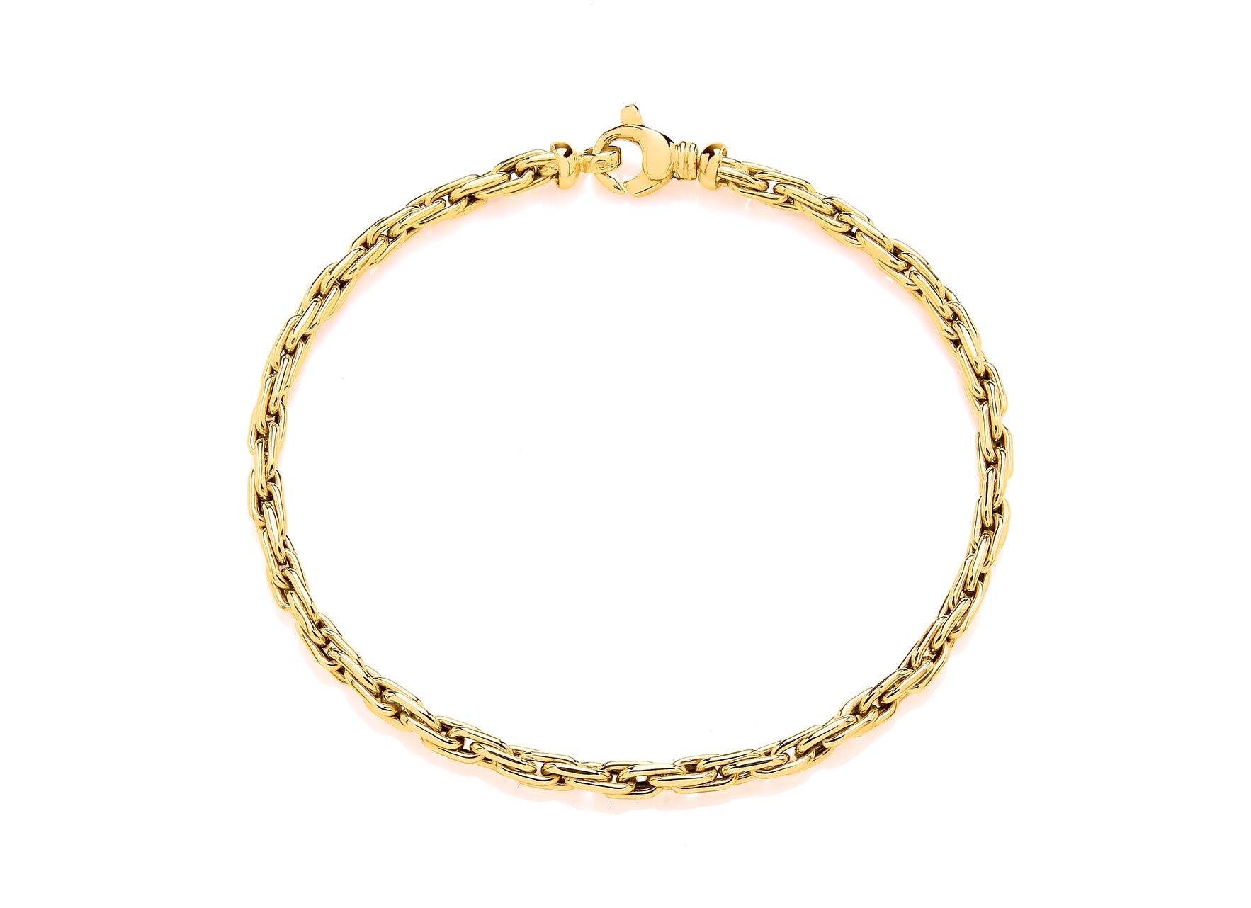 9ct Yellow Gold Small Oval Link Bracelet