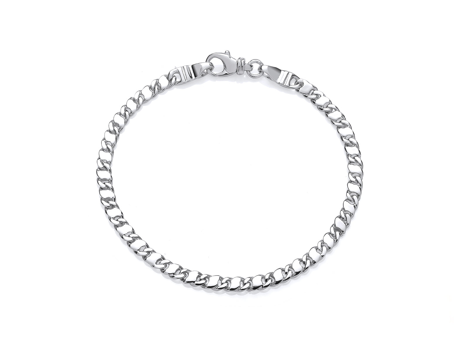 White Gold Fancy Link Bracelet