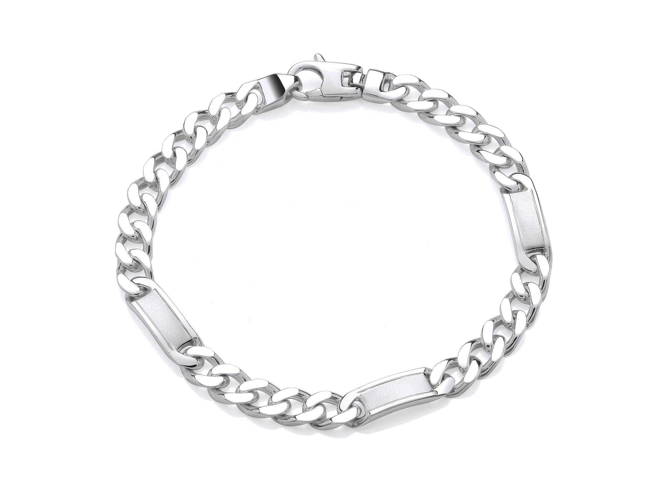 Silver Curb Link Bracelet