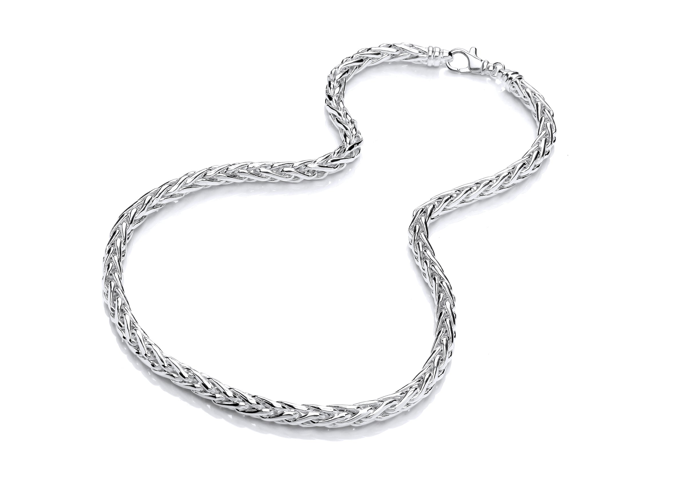 Silver Parmier Link Necklet