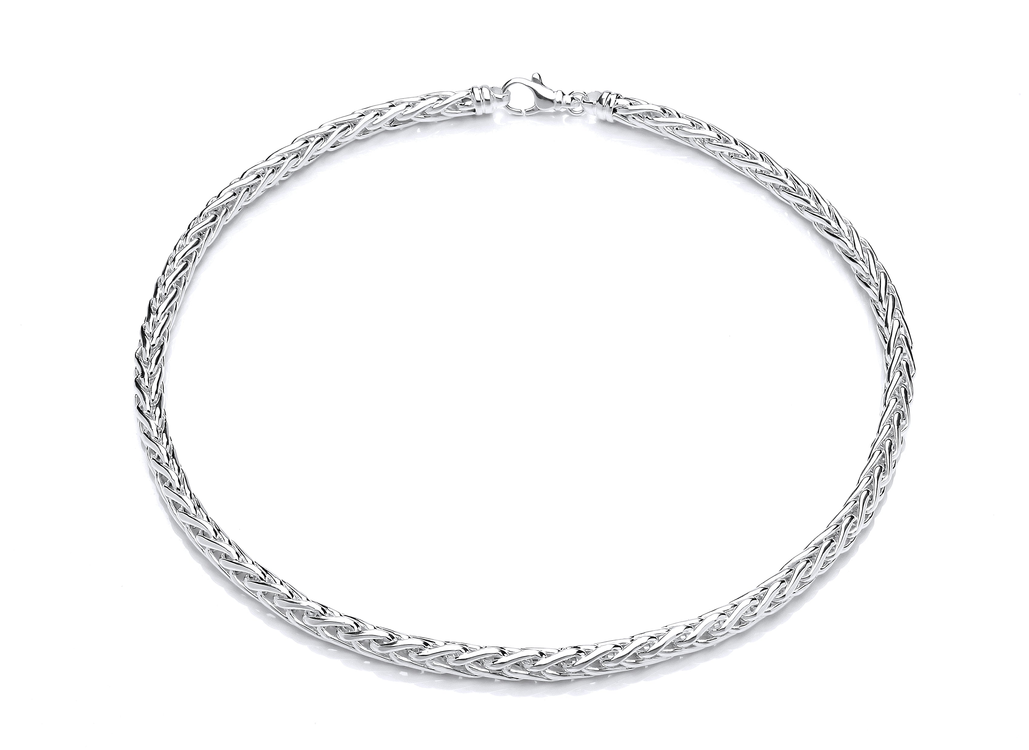 Silver Parmier Link Necklet