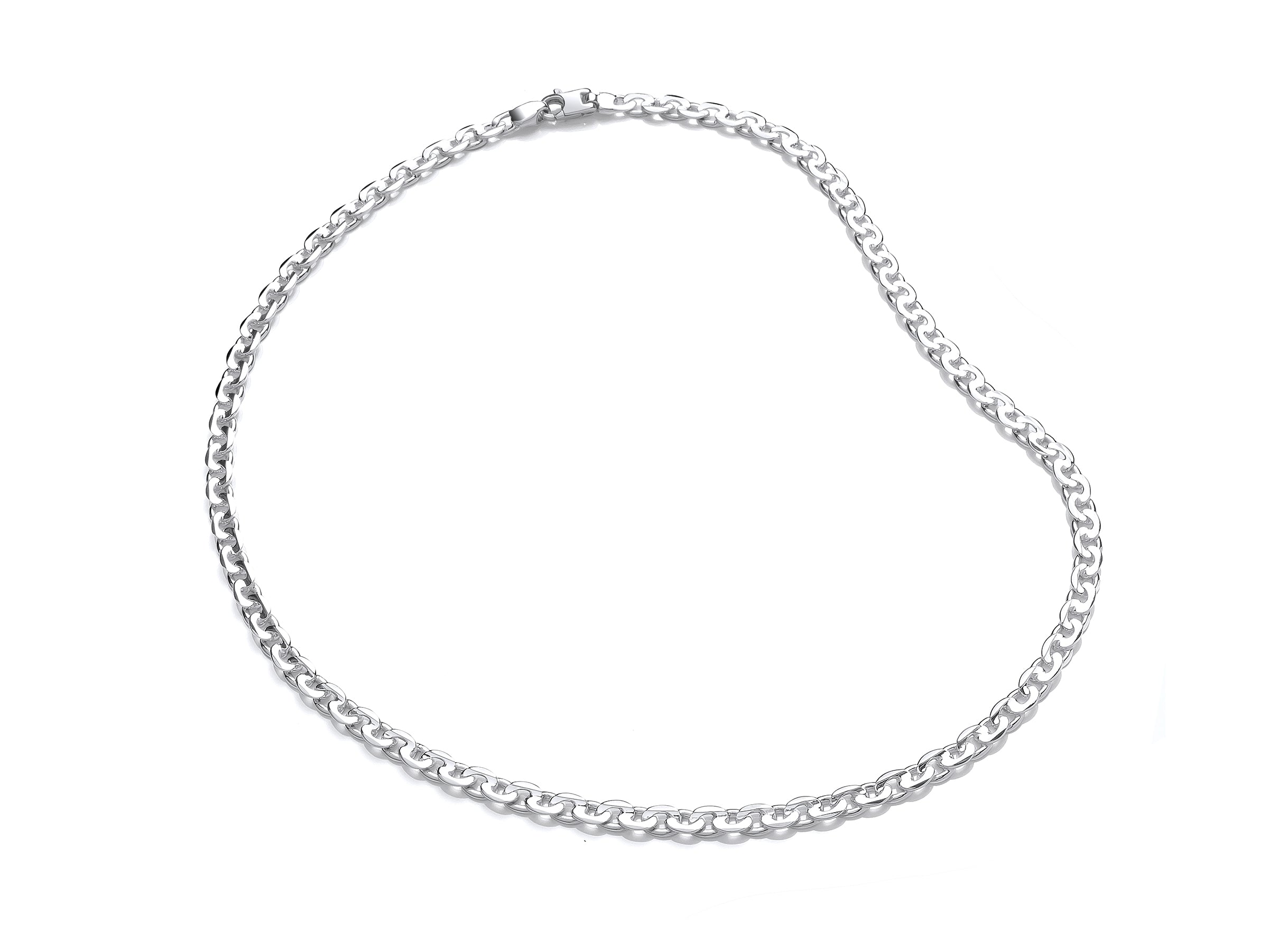 Silver Curb Link Necklet