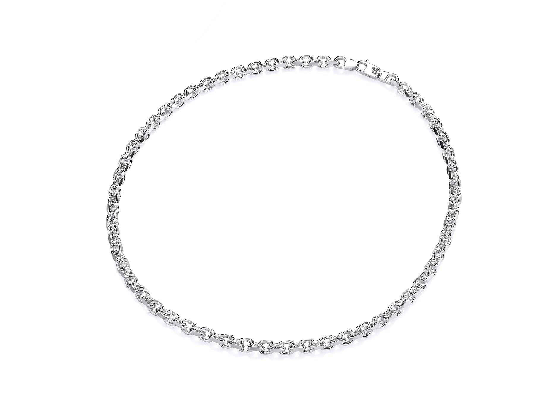 Silver Belcher Link Necklet