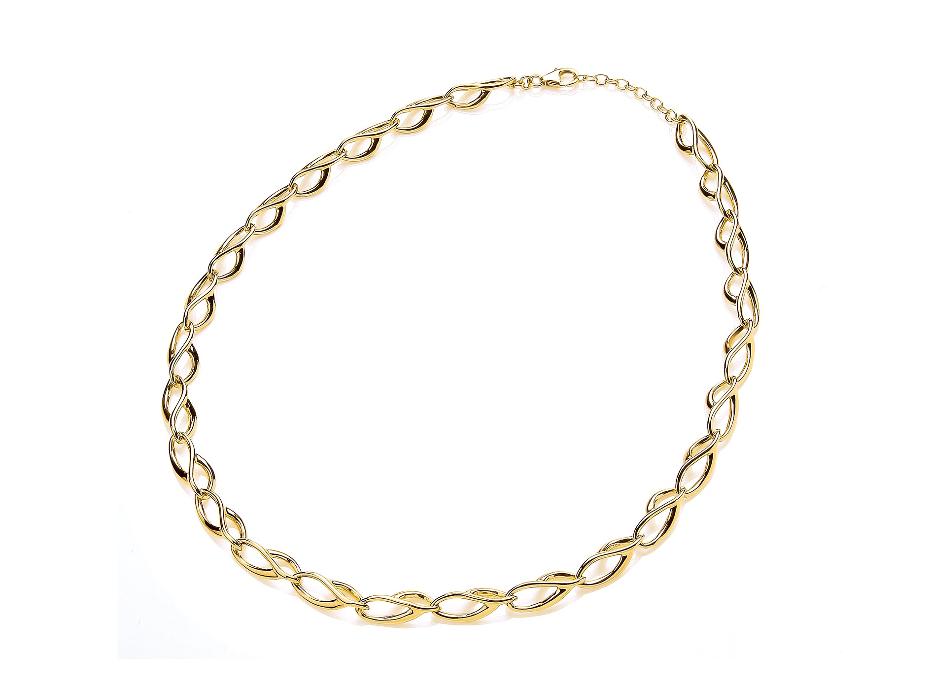 Silver and Silver Vermeille Figure of Eight Link Bracelet