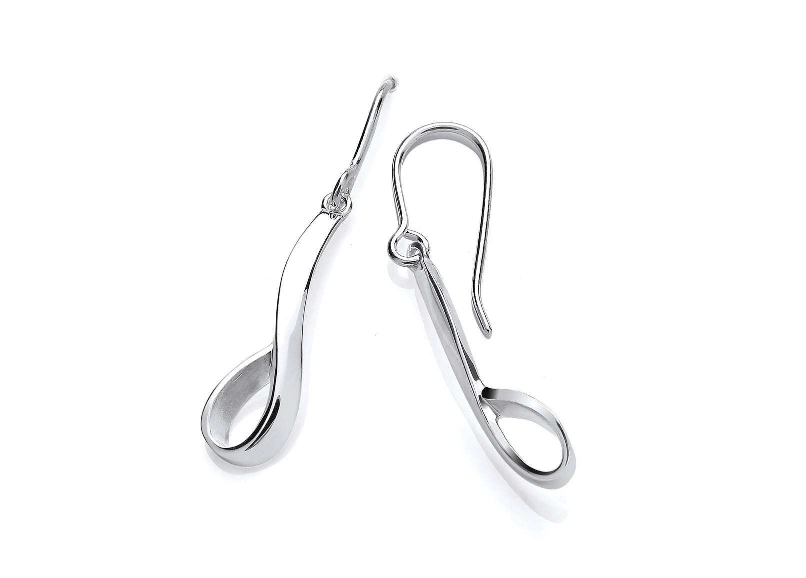 Silver Golf Club Drop Earrings